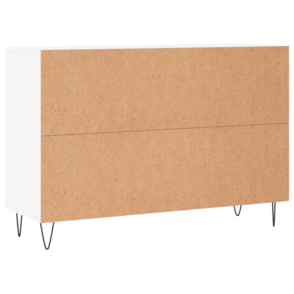 Dressoir 101,5x35x70 cm bewerkt hout wit is nu te koop bij PeponiXL, paradijselijk wonen!