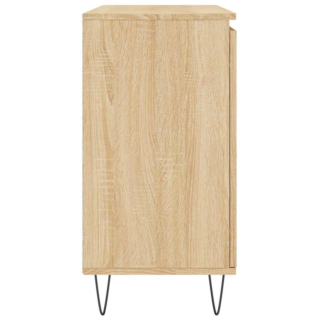 Dressoir 101,5x35x70 cm bewerkt hout sonoma eikenkleurig is nu te koop bij PeponiXL, paradijselijk wonen!