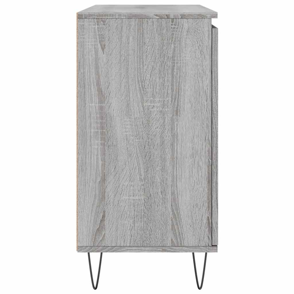Dressoir 101,5x35x70 cm bewerkt hout grijs sonoma eikenkleurig is nu te koop bij PeponiXL, paradijselijk wonen!