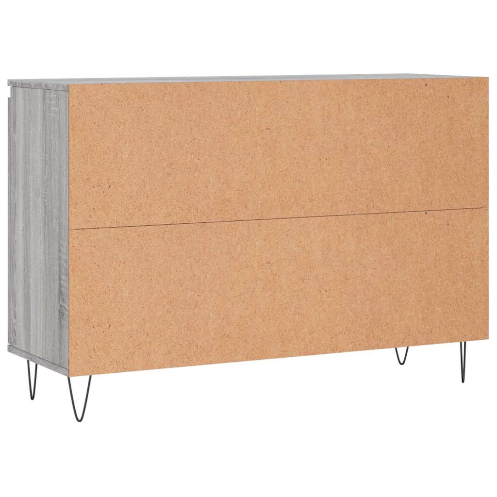 Dressoir 101,5x35x70 cm bewerkt hout grijs sonoma eikenkleurig is nu te koop bij PeponiXL, paradijselijk wonen!