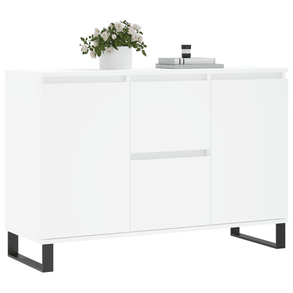 Dressoir 101,5x35x70 cm bewerkt hout wit is nu te koop bij PeponiXL, paradijselijk wonen!