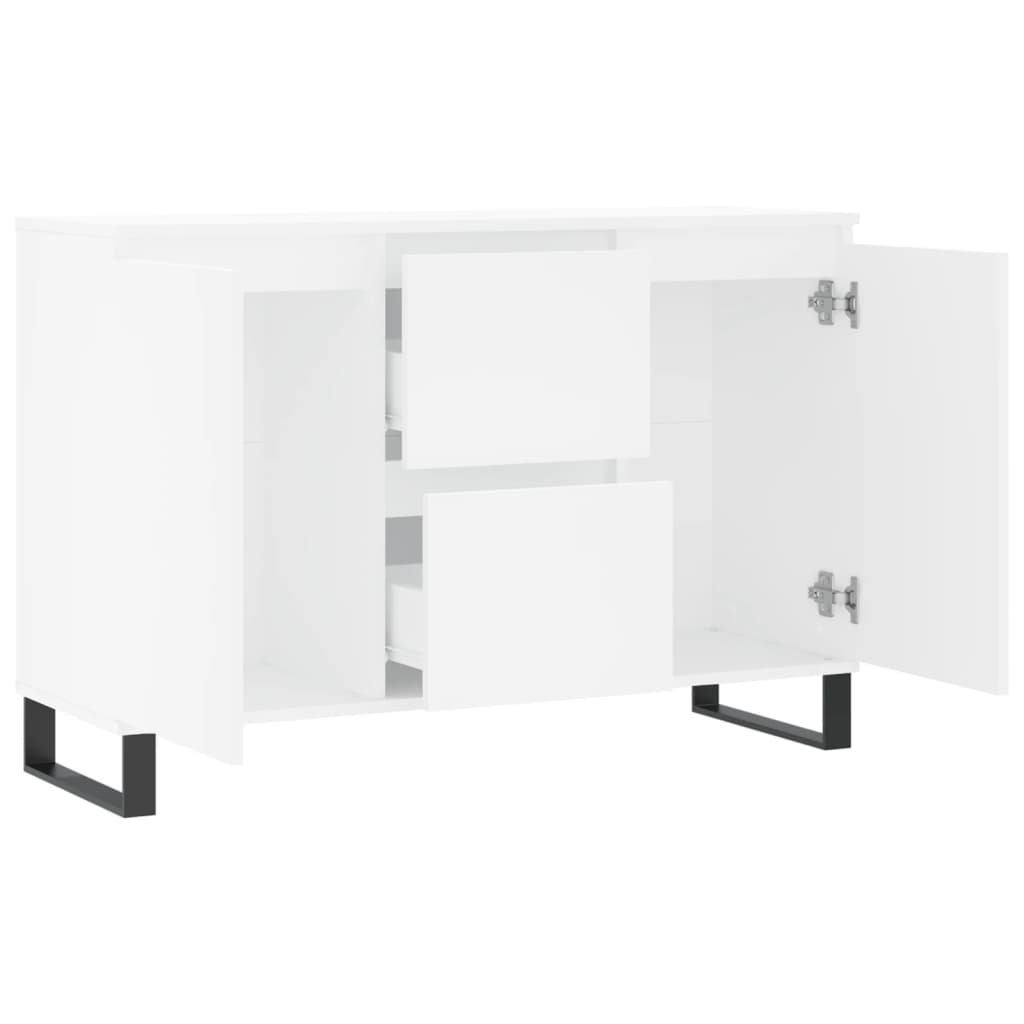 Dressoir 101,5x35x70 cm bewerkt hout wit is nu te koop bij PeponiXL, paradijselijk wonen!