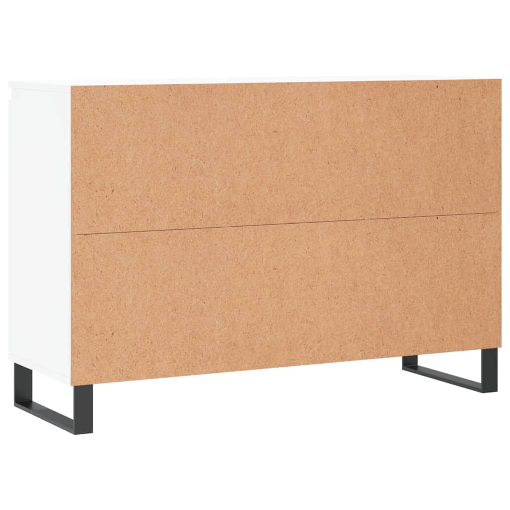 Dressoir 101,5x35x70 cm bewerkt hout wit is nu te koop bij PeponiXL, paradijselijk wonen!
