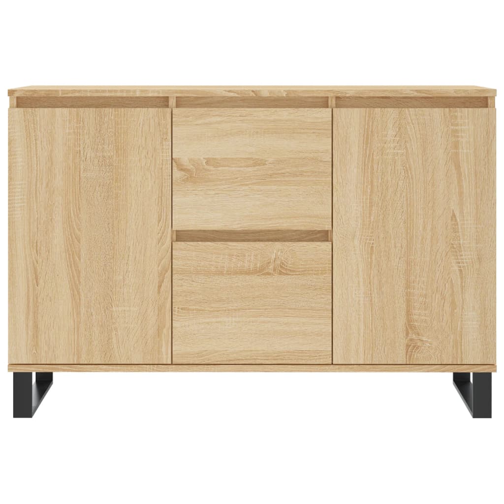 Dressoir 101,5x35x70 cm bewerkt hout sonoma eikenkleurig is nu te koop bij PeponiXL, paradijselijk wonen!