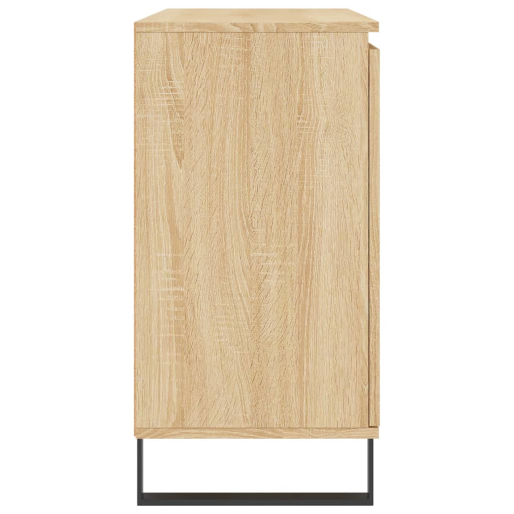 Dressoir 101,5x35x70 cm bewerkt hout sonoma eikenkleurig is nu te koop bij PeponiXL, paradijselijk wonen!