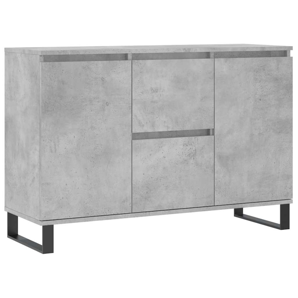 Dressoir 101,5x35x70 cm bewerkt hout betongrijs is nu te koop bij PeponiXL, paradijselijk wonen!