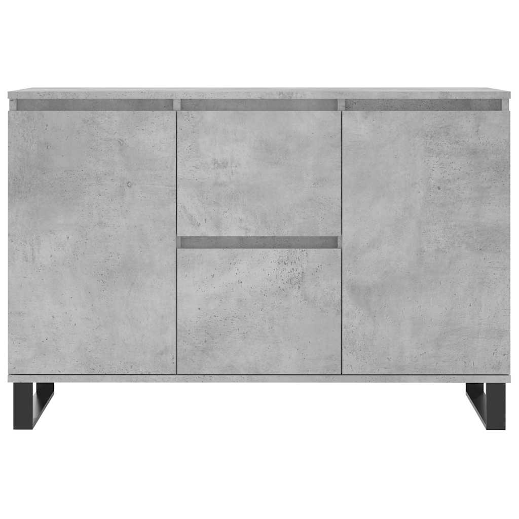 Dressoir 101,5x35x70 cm bewerkt hout betongrijs is nu te koop bij PeponiXL, paradijselijk wonen!
