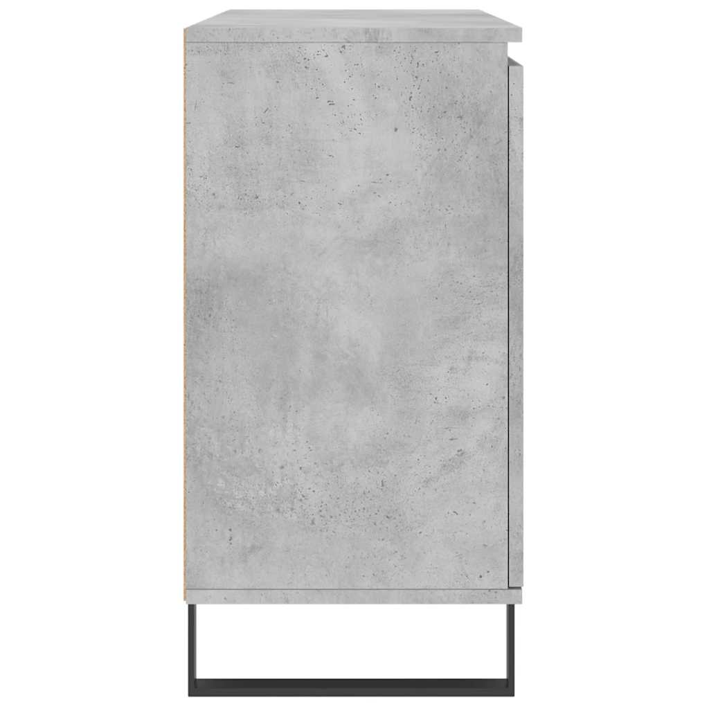 Dressoir 101,5x35x70 cm bewerkt hout betongrijs is nu te koop bij PeponiXL, paradijselijk wonen!