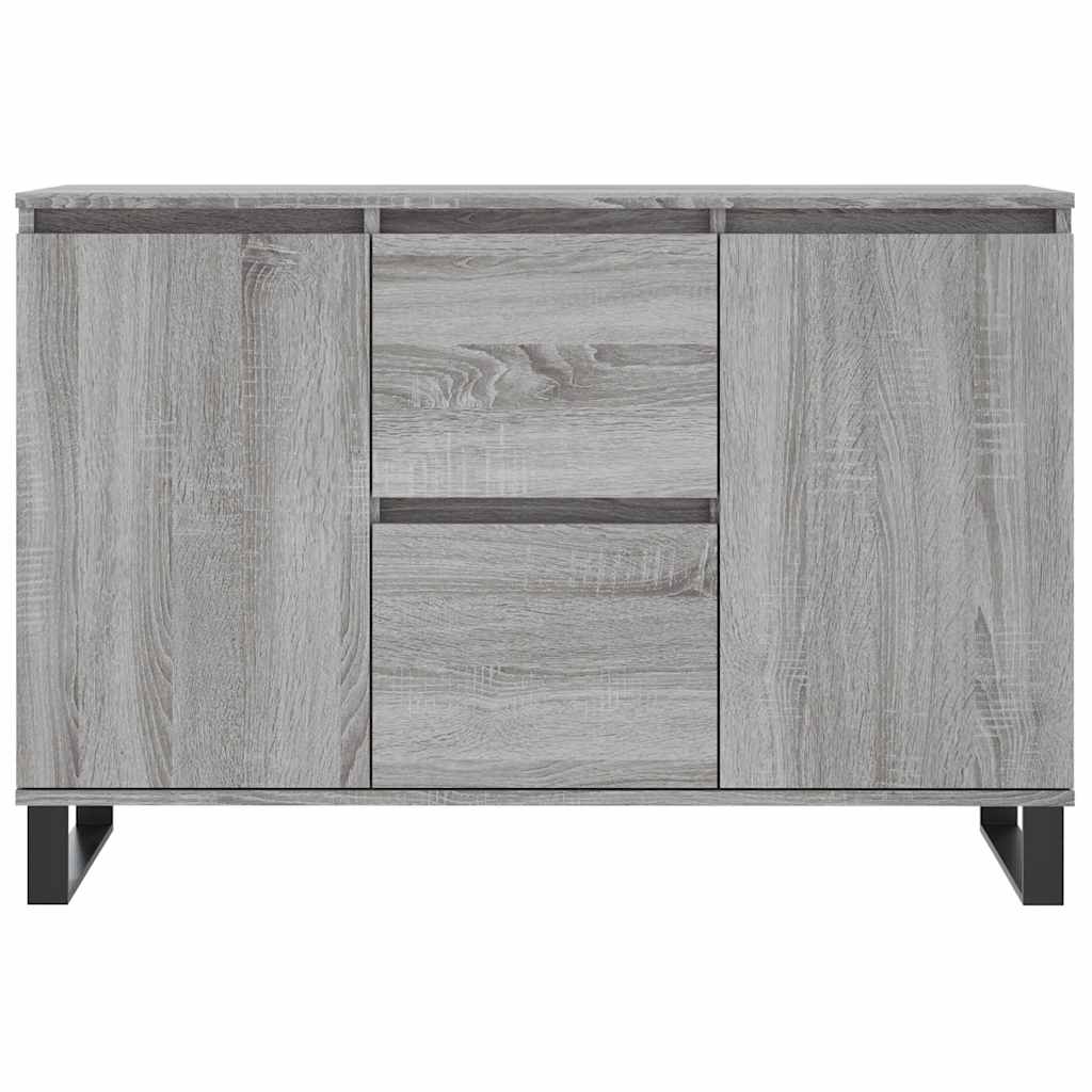 Dressoir 101,5x35x70 cm bewerkt hout grijs sonoma eikenkleurig is nu te koop bij PeponiXL, paradijselijk wonen!