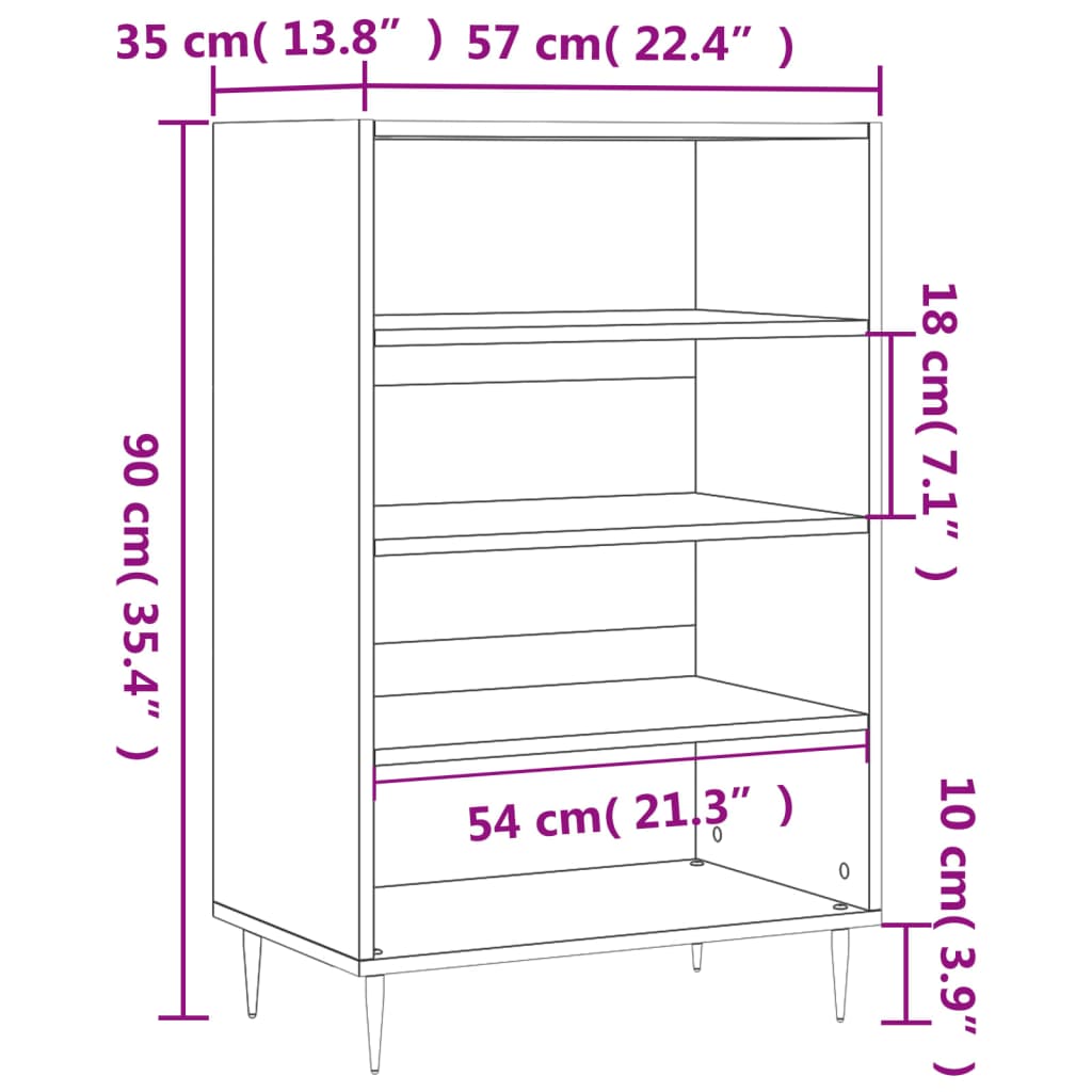 Hoge kast 57x35x90 cm bewerkt hout zwart is nu te koop bij PeponiXL, paradijselijk wonen!