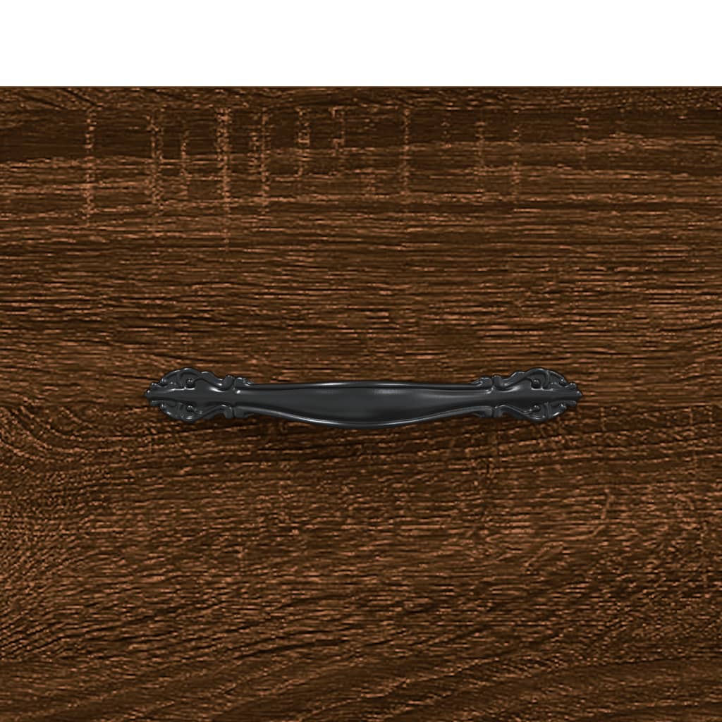 Nachtkastjes 2 st 40x35x47,5 cm bewerkt hout bruin eikenkleur is nu te koop bij PeponiXL, paradijselijk wonen!