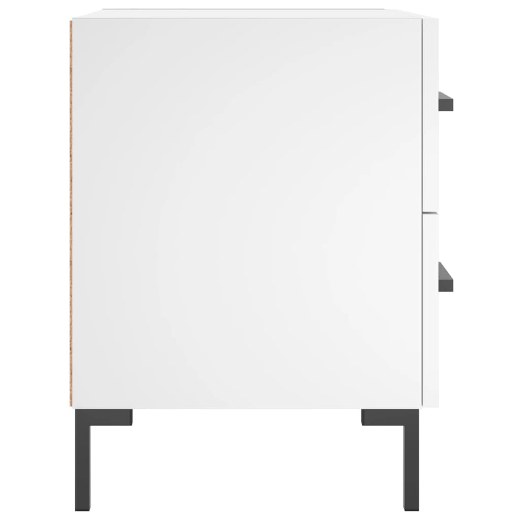 Nachtkastje 40x35x47,5 cm bewerkt hout wit is nu te koop bij PeponiXL, paradijselijk wonen!