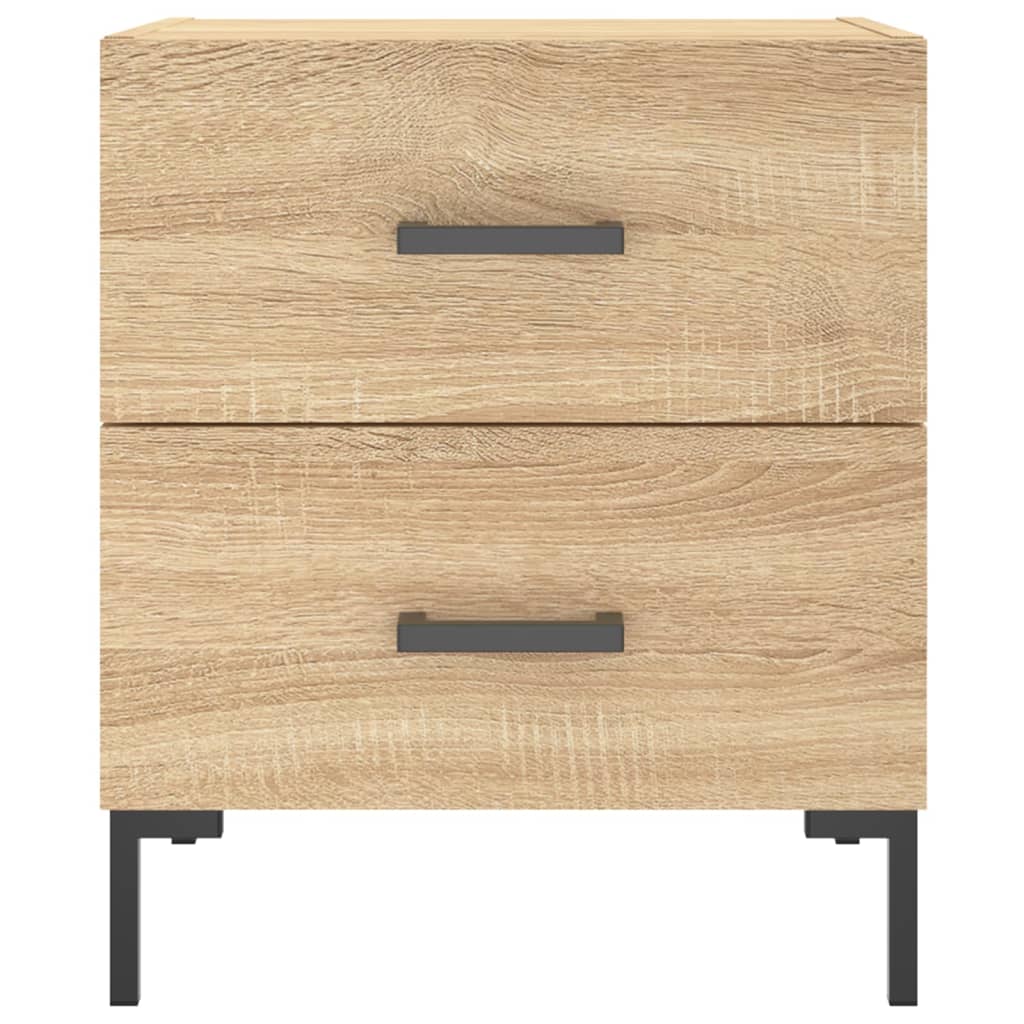 Nachtkastjes 2 st 40x35x47,5 cm bewerkt hout sonoma eikenkleur is nu te koop bij PeponiXL, paradijselijk wonen!
