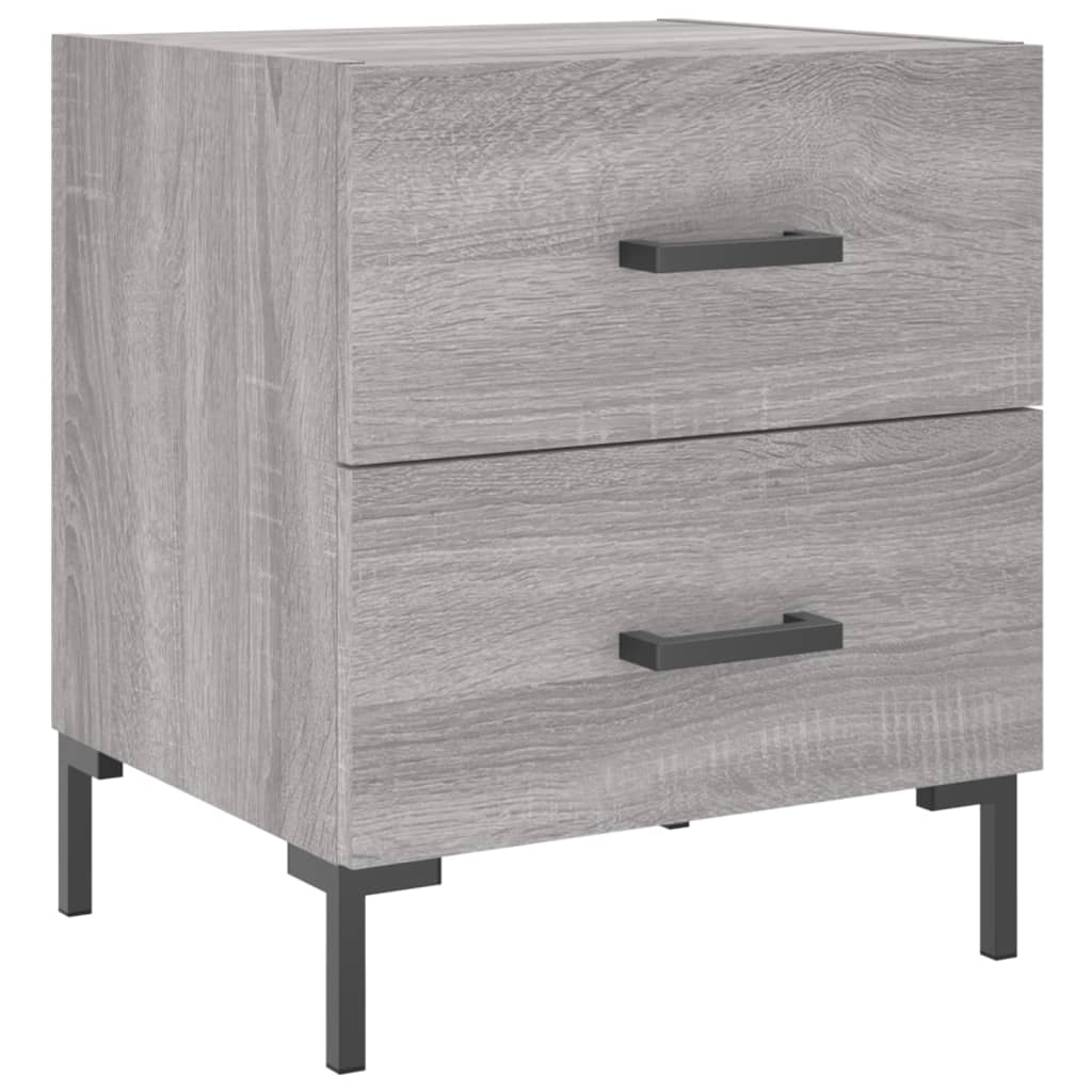 Nachtkastjes 2 st 40x35x47,5 cm bewerkt hout grijs sonoma eiken is nu te koop bij PeponiXL, paradijselijk wonen!