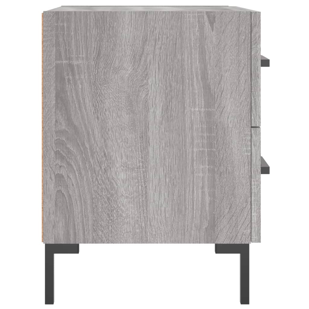 Nachtkastjes 2 st 40x35x47,5 cm bewerkt hout grijs sonoma eiken is nu te koop bij PeponiXL, paradijselijk wonen!