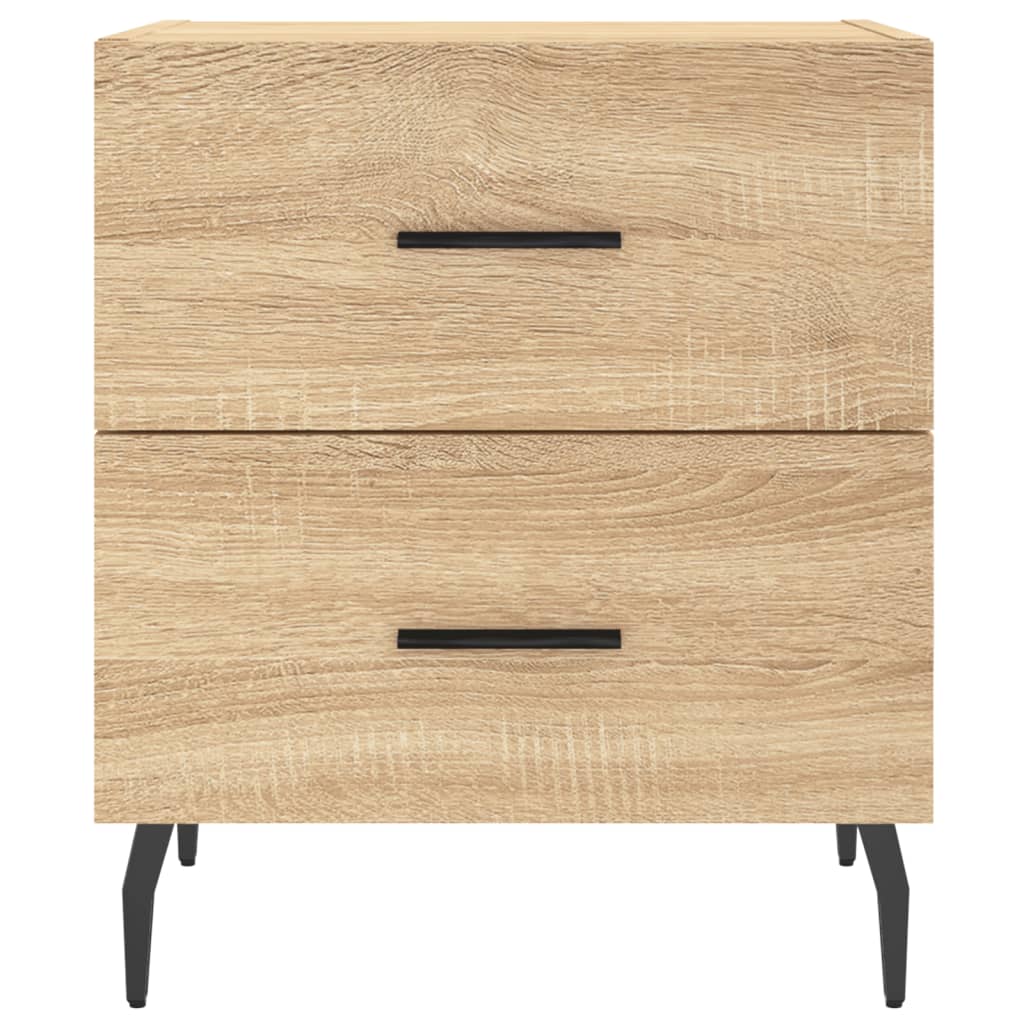 Nachtkastjes 2 st 40x35x47,5 cm bewerkt hout sonoma eikenkleur is nu te koop bij PeponiXL, paradijselijk wonen!