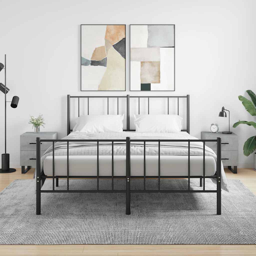 Nachtkastjes 2 st 40x35x47,5 cm bewerkt hout betongrijs is nu te koop bij PeponiXL, paradijselijk wonen!