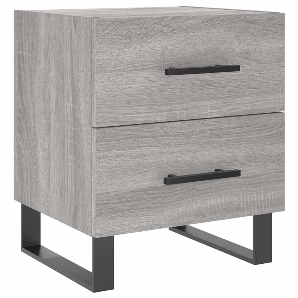 Nachtkastjes 2 st 40x35x47,5 cm bewerkt hout grijs sonoma eiken is nu te koop bij PeponiXL, paradijselijk wonen!