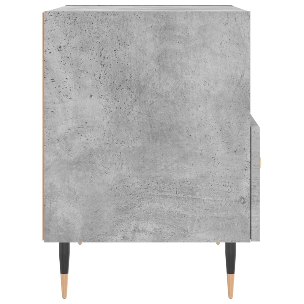 Nachtkastjes 2 st 40x35x47,5 cm bewerkt hout betongrijs is nu te koop bij PeponiXL, paradijselijk wonen!