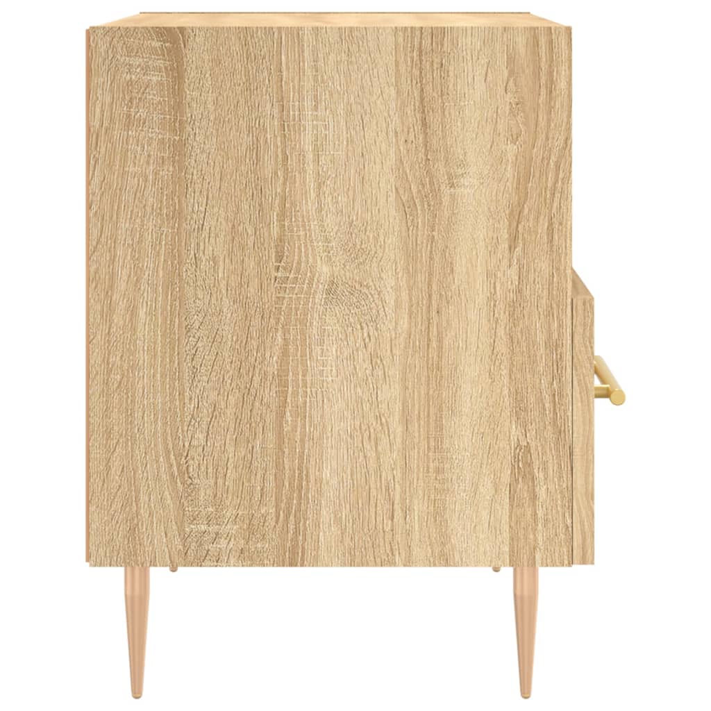 Nachtkastjes 2 st 40x35x47,5 cm bewerkt hout sonoma eikenkleur is nu te koop bij PeponiXL, paradijselijk wonen!