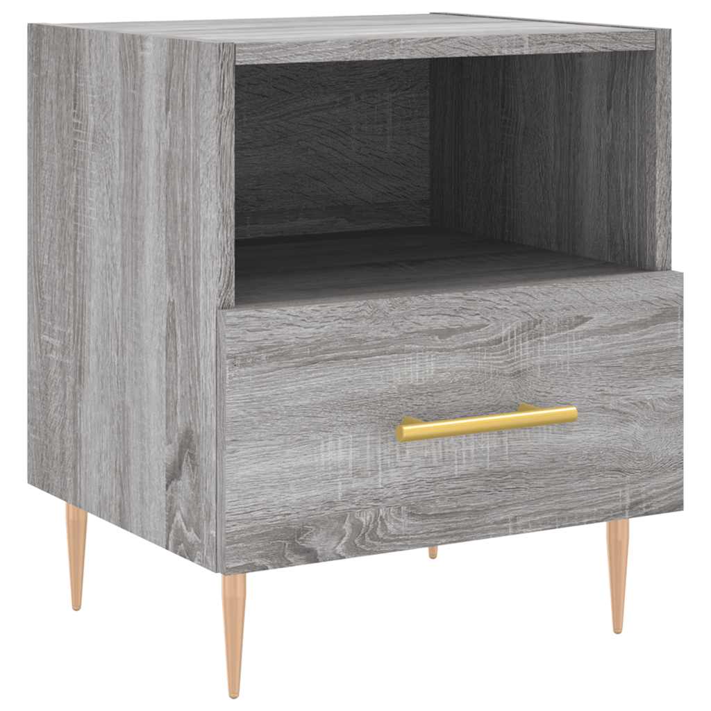 Nachtkastjes 2 st 40x35x47,5 cm bewerkt hout grijs sonoma eiken is nu te koop bij PeponiXL, paradijselijk wonen!