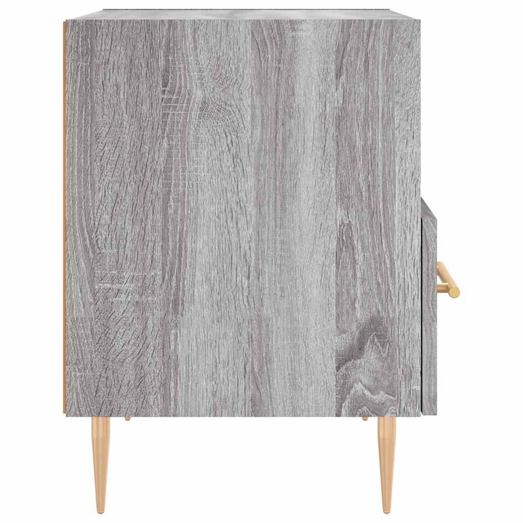 Nachtkastjes 2 st 40x35x47,5 cm bewerkt hout grijs sonoma eiken is nu te koop bij PeponiXL, paradijselijk wonen!