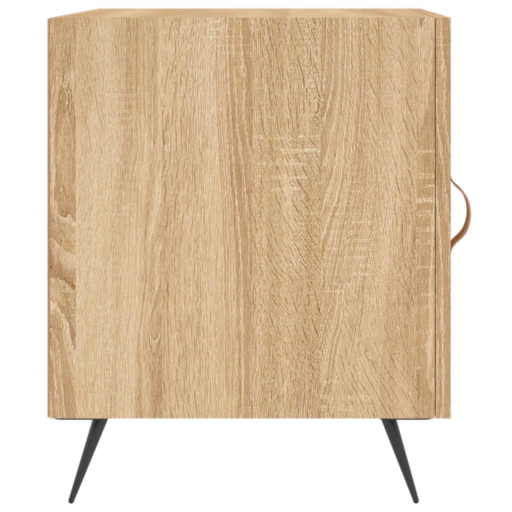 Nachtkastje 40x40x50 cm bewerkt hout sonoma eikenkleurig is nu te koop bij PeponiXL, paradijselijk wonen!