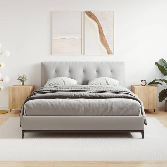 Nachtkastjes 2 st 40x40x50 cm bewerkt hout sonoma eikenkleurig is nu te koop bij PeponiXL, paradijselijk wonen!