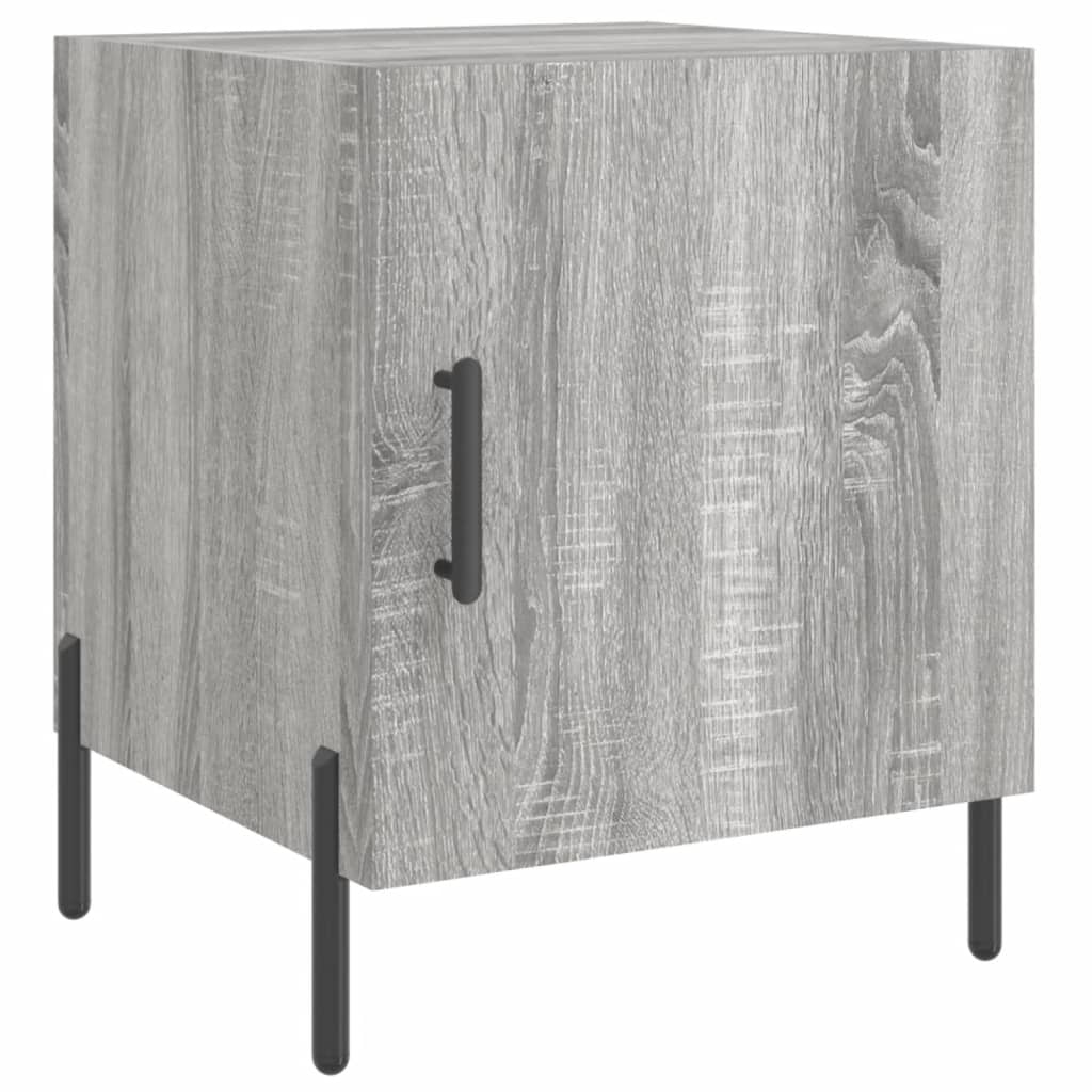 Nachtkastjes 2 st 40x40x50 cm bewerkt hout grijs sonoma eiken is nu te koop bij PeponiXL, paradijselijk wonen!