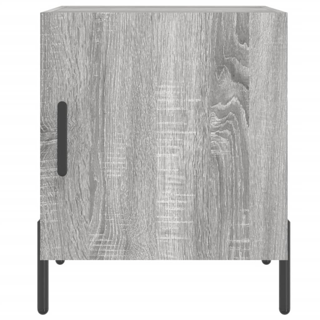 Nachtkastjes 2 st 40x40x50 cm bewerkt hout grijs sonoma eiken is nu te koop bij PeponiXL, paradijselijk wonen!