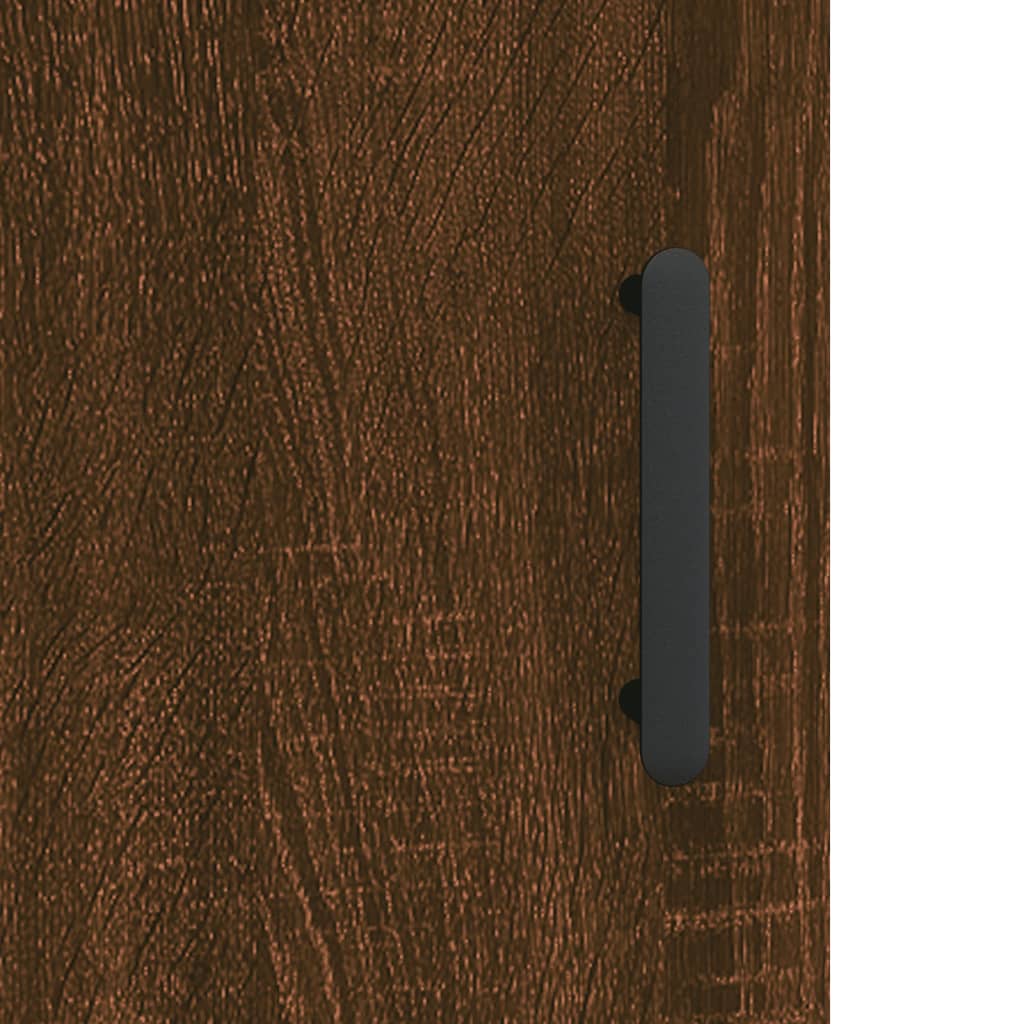 Nachtkastje 40x40x50 cm bewerkt hout bruin eikenkleur is nu te koop bij PeponiXL, paradijselijk wonen!