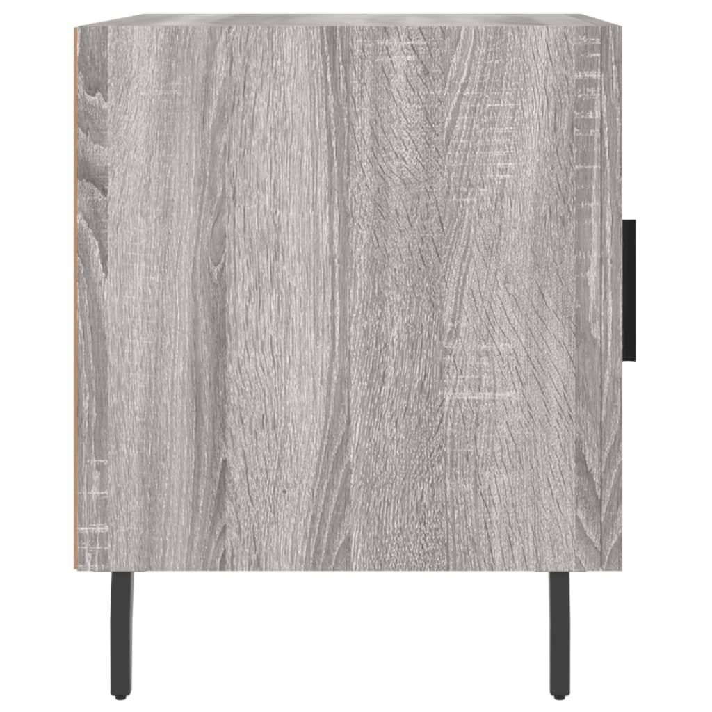 Nachtkastjes 2 st 40x40x50 cm bewerkt hout grijs sonoma eiken is nu te koop bij PeponiXL, paradijselijk wonen!