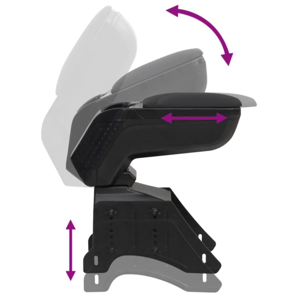 Armsteun universeel 13x33x(33-53) cm ABS zwart is nu te koop bij PeponiXL, paradijselijk wonen!