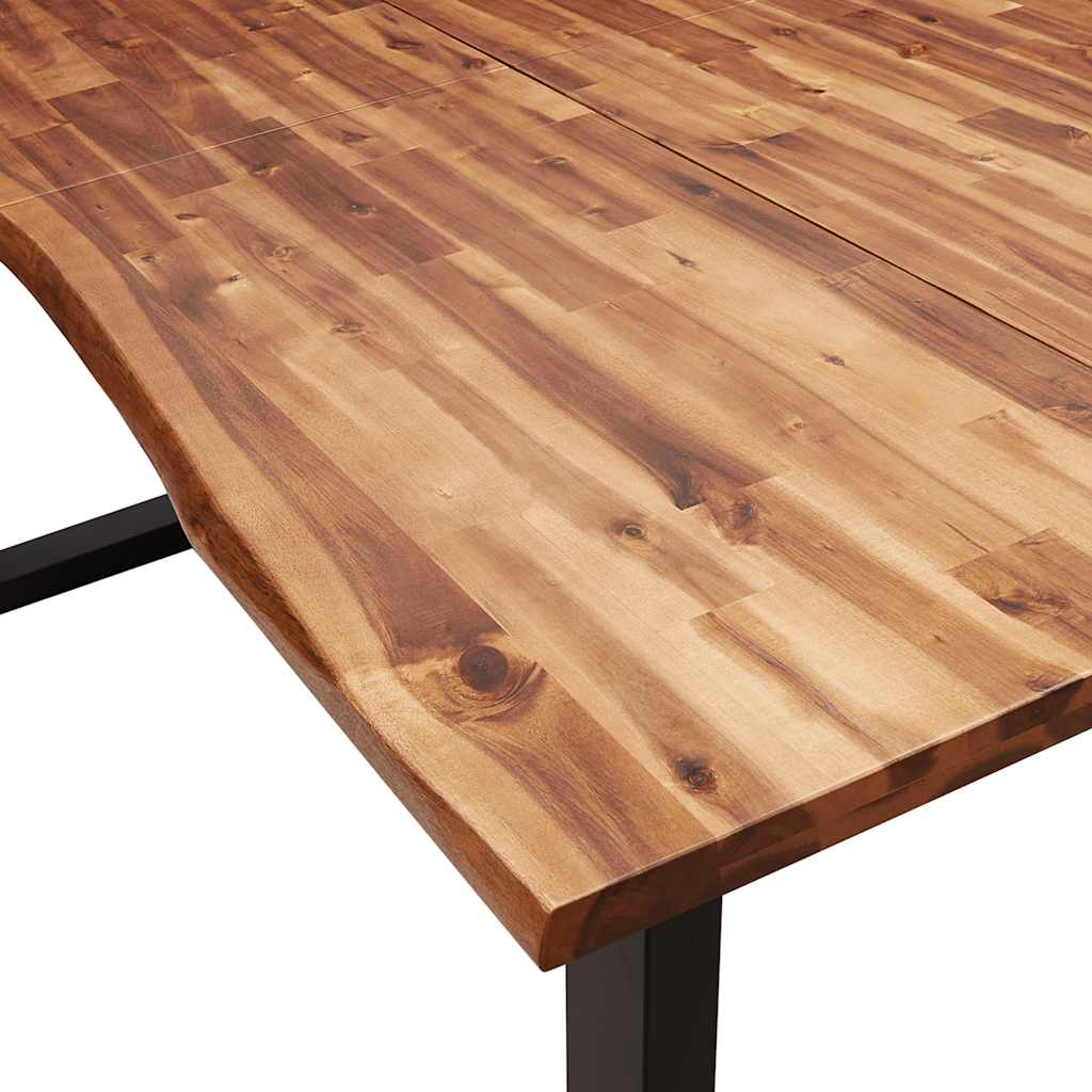 Eettafel met natuurlijke rand 180x90x75 cm massief acaciahout is nu te koop bij PeponiXL, paradijselijk wonen!