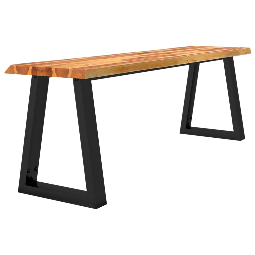 Bankje met natuurlijke rand 140 cm massief acaciahout is nu te koop bij PeponiXL, paradijselijk wonen!