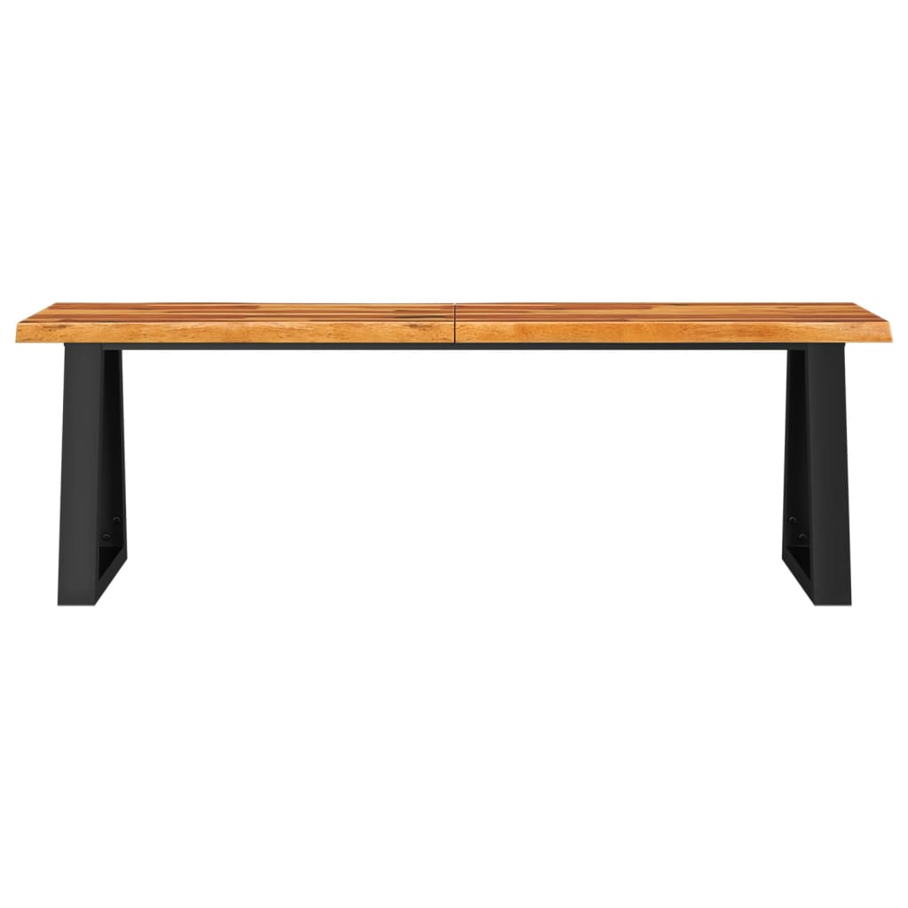 Bankje met natuurlijke rand 140 cm massief acaciahout is nu te koop bij PeponiXL, paradijselijk wonen!