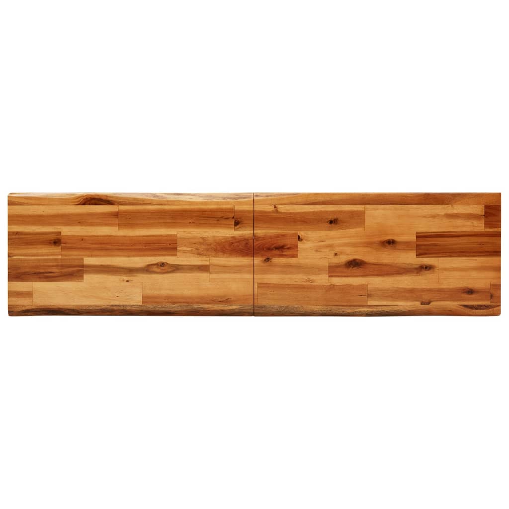 Bankje met natuurlijke rand 140 cm massief acaciahout is nu te koop bij PeponiXL, paradijselijk wonen!