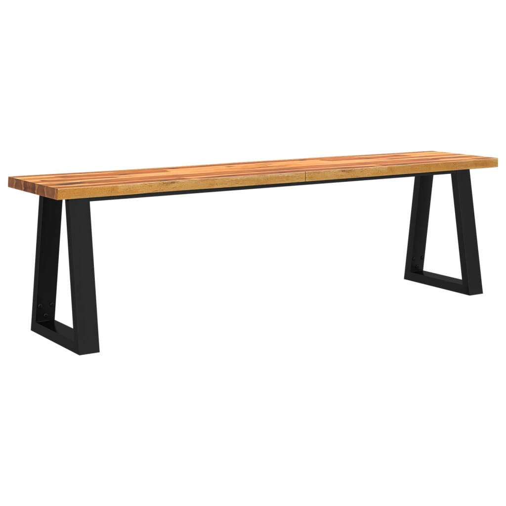 Bankje met natuurlijke rand 160 cm massief acaciahout is nu te koop bij PeponiXL, paradijselijk wonen!