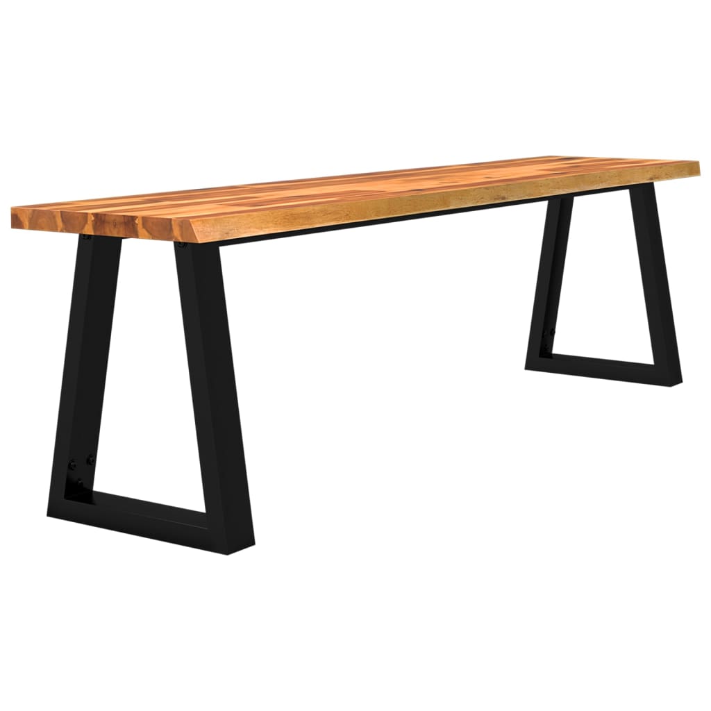 Bankje met natuurlijke rand 160 cm massief acaciahout is nu te koop bij PeponiXL, paradijselijk wonen!