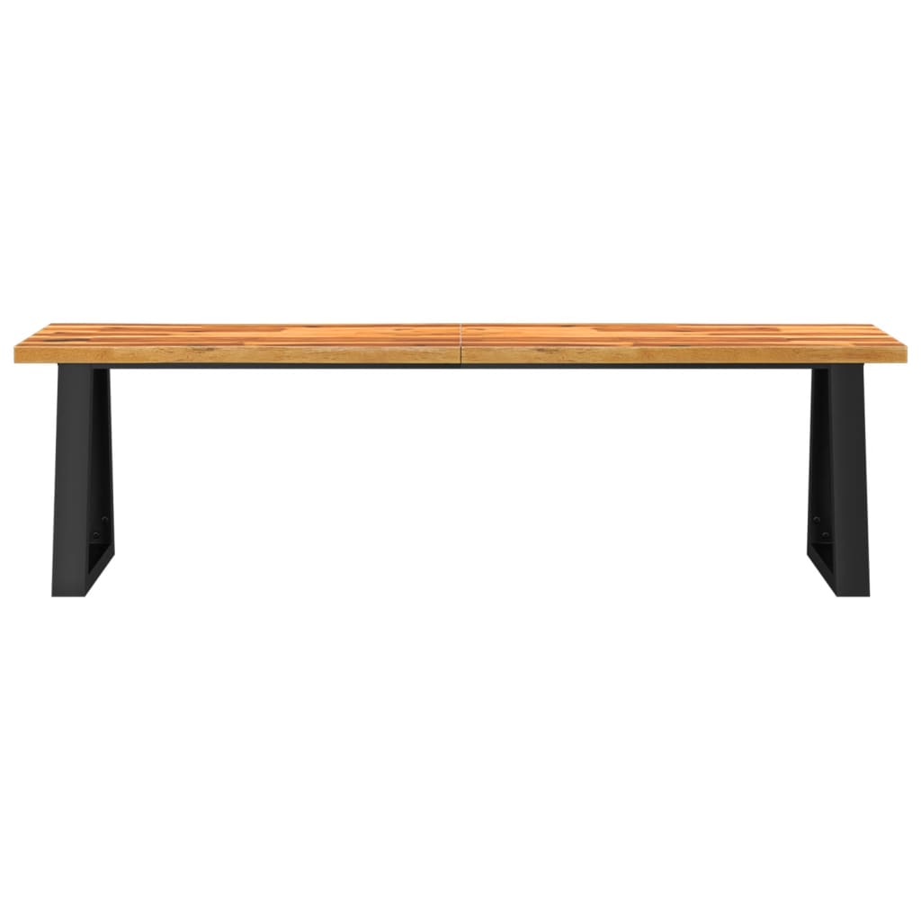 Bankje met natuurlijke rand 160 cm massief acaciahout is nu te koop bij PeponiXL, paradijselijk wonen!