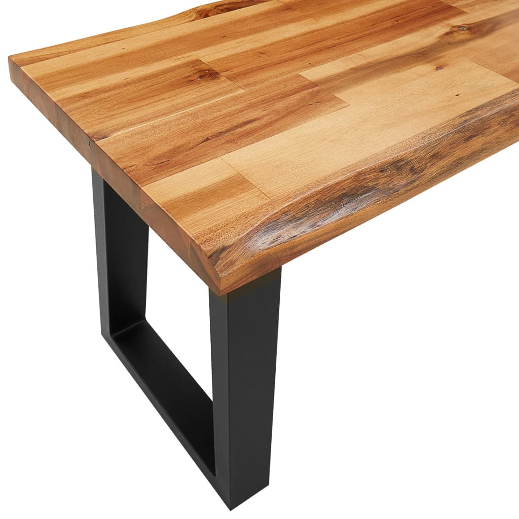 Bankje met natuurlijke rand 160 cm massief acaciahout is nu te koop bij PeponiXL, paradijselijk wonen!