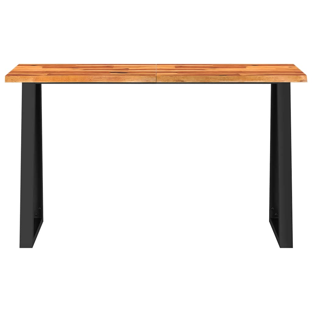 Wandtafel met natuurlijke rand 140x40x80 cm massief acaciahout is nu te koop bij PeponiXL, paradijselijk wonen!