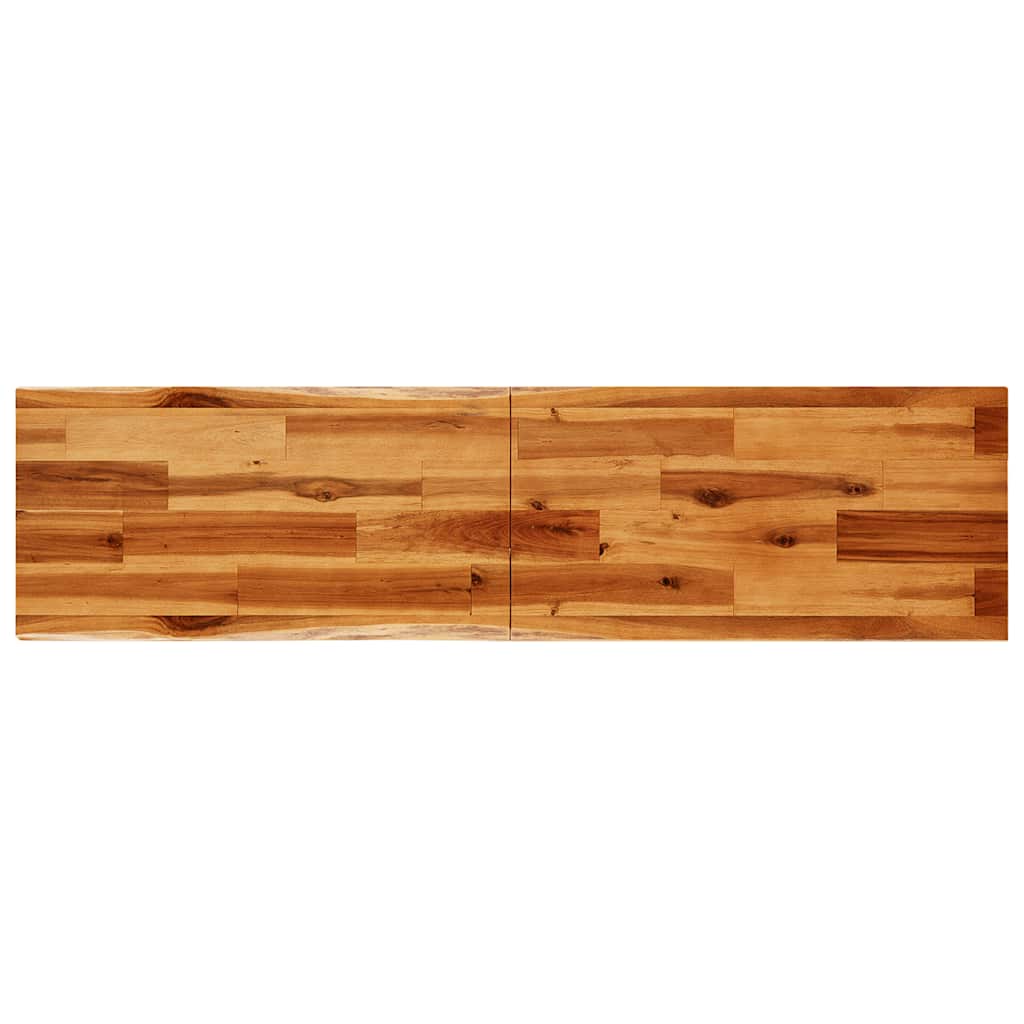 Wandtafel met natuurlijke rand 140x40x80 cm massief acaciahout is nu te koop bij PeponiXL, paradijselijk wonen!