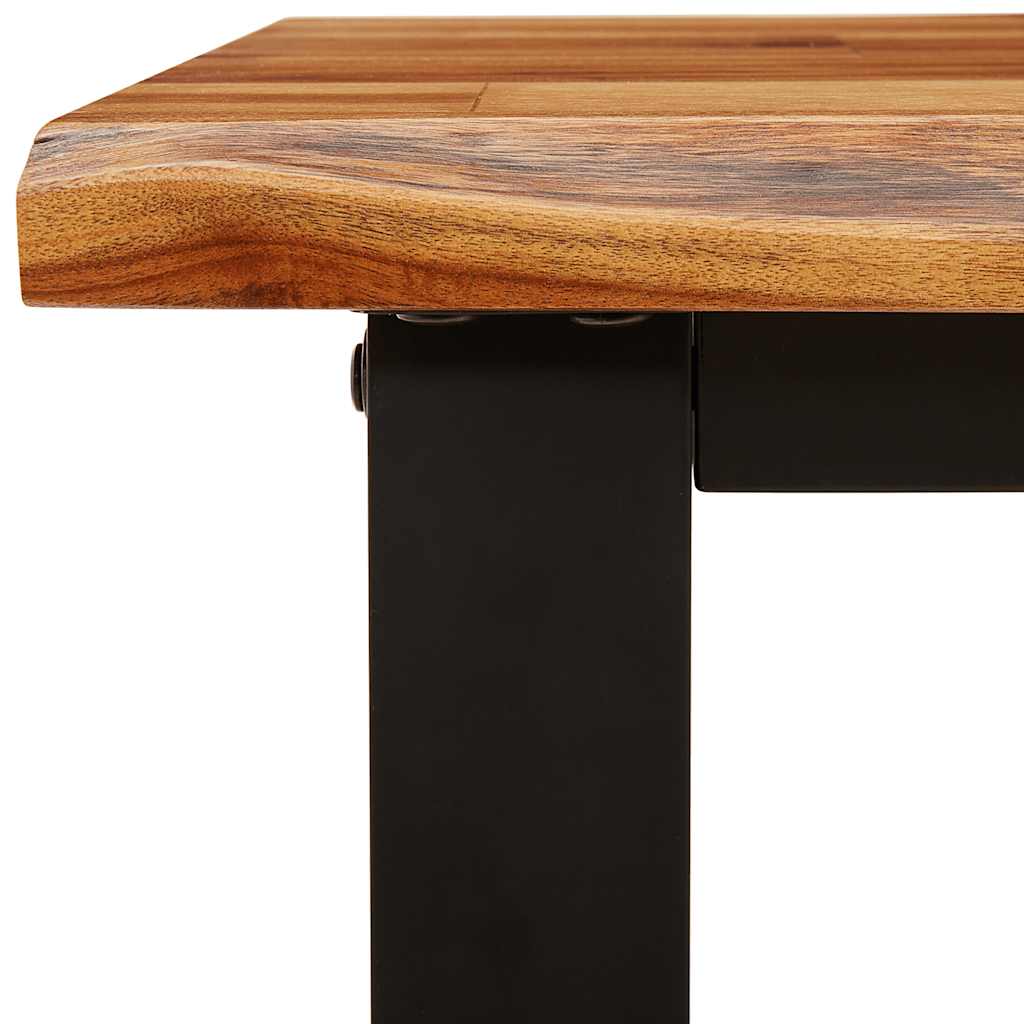 Wandtafel met natuurlijke rand 140x40x80 cm massief acaciahout is nu te koop bij PeponiXL, paradijselijk wonen!