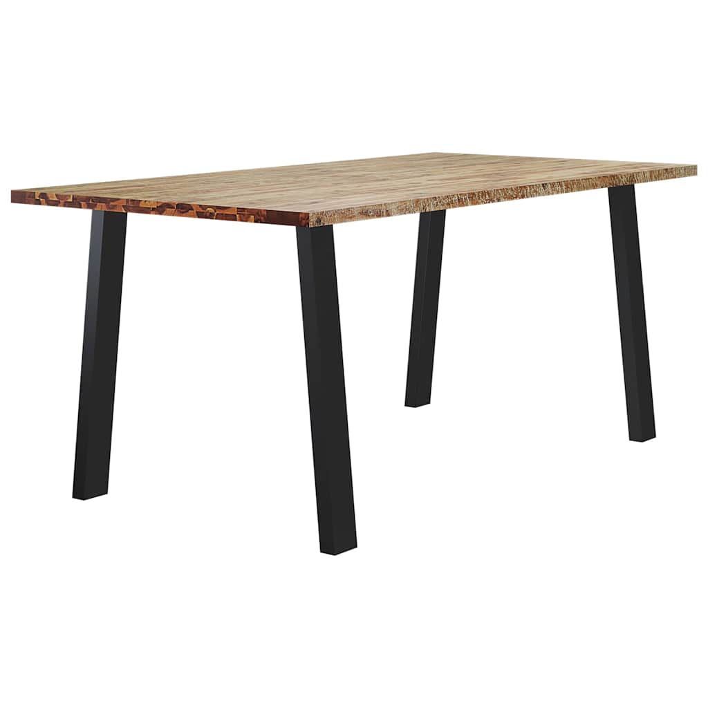 Eettafel 150x90x75 cm massief acaciahout is nu te koop bij PeponiXL, paradijselijk wonen!