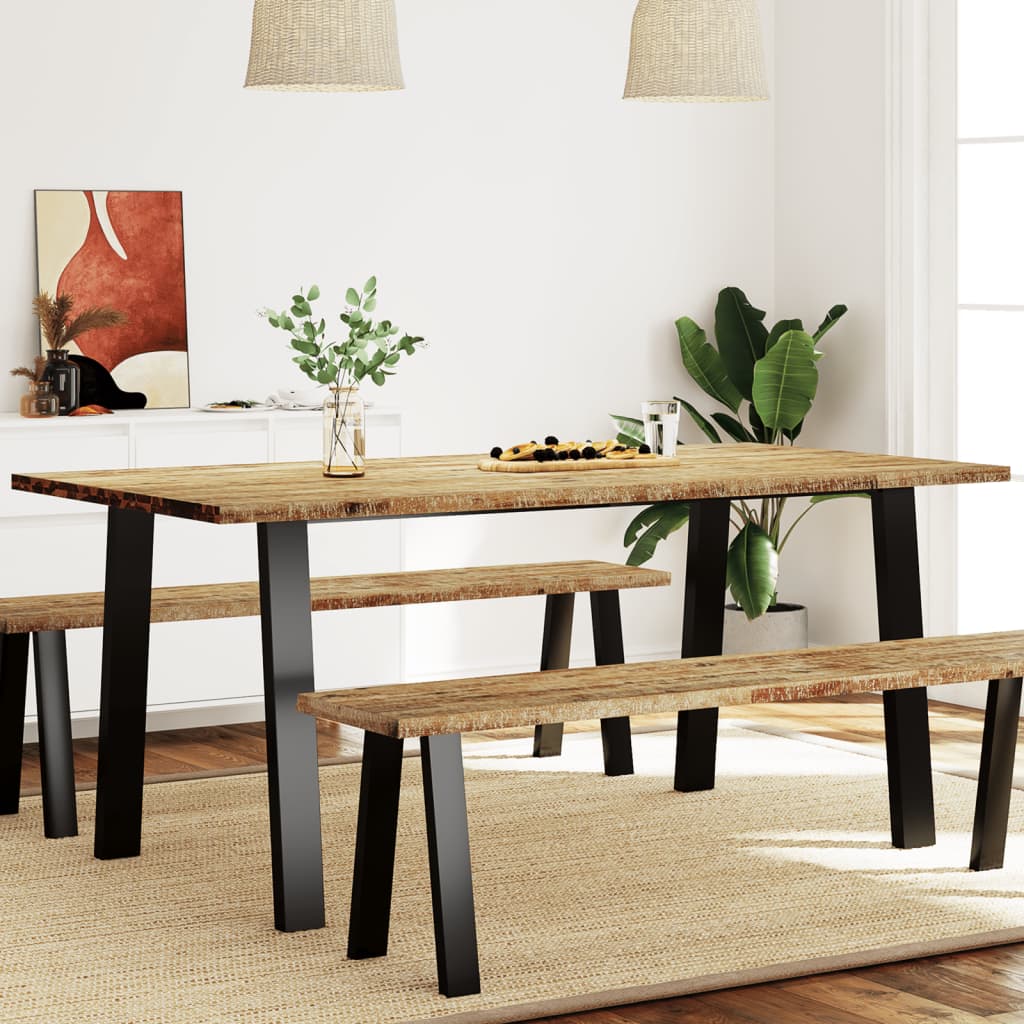 Eettafel 150x90x75 cm massief acaciahout is nu te koop bij PeponiXL, paradijselijk wonen!