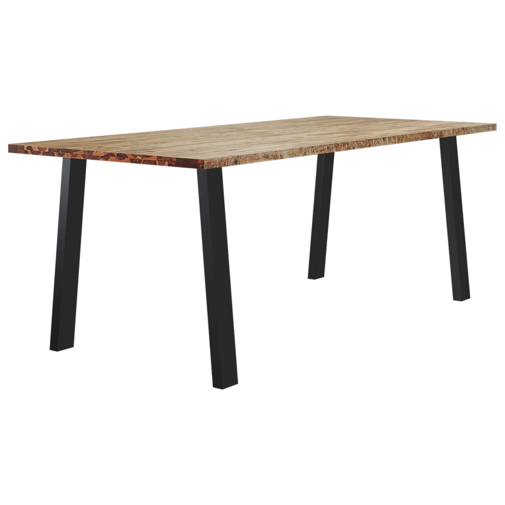 Eettafel 200x90x75 cm massief acaciahout is nu te koop bij PeponiXL, paradijselijk wonen!