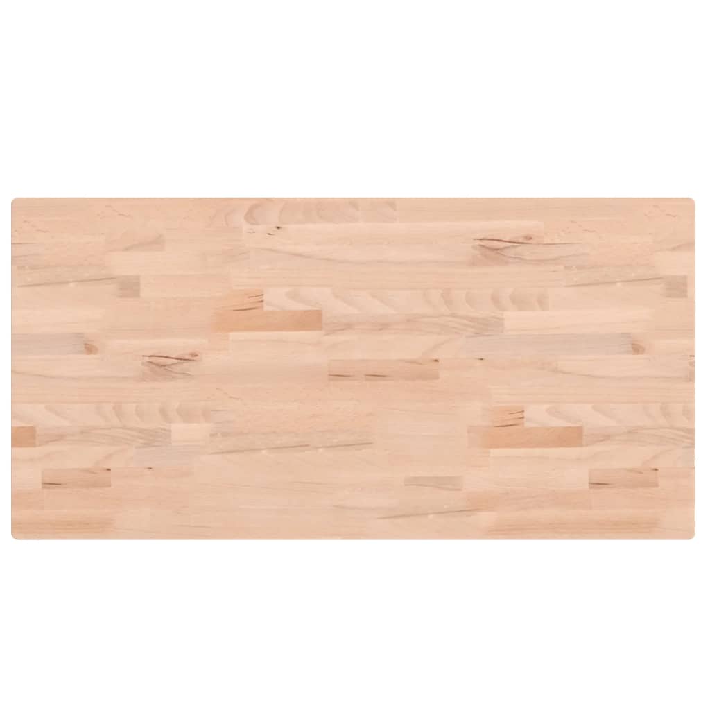 Tafelblad rechthoekig 100x50x2,5 cm massief beukenhout is nu te koop bij PeponiXL, paradijselijk wonen!