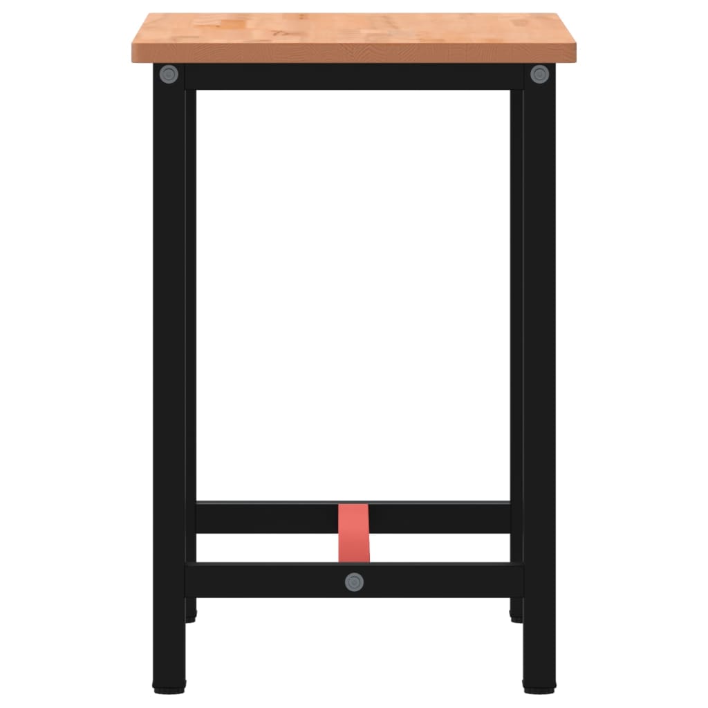 Werkbank 80x55x81,5 cm massief beukenhout en metaal is nu te koop bij PeponiXL, paradijselijk wonen!