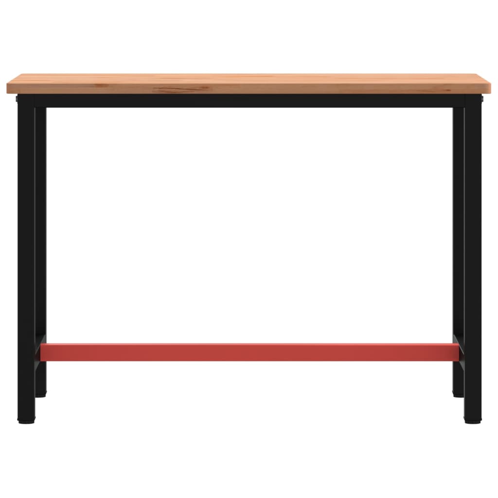 Werkbank 115x55x81,5 cm massief beukenhout en metaal is nu te koop bij PeponiXL, paradijselijk wonen!